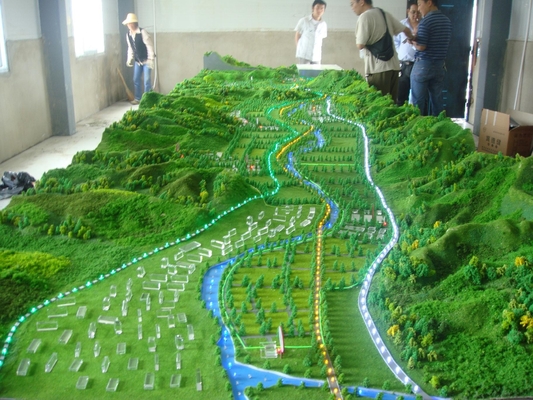 Eco-friendly Miniature Architectural Model Maker For Monochrome Layout / Terrain models supplier