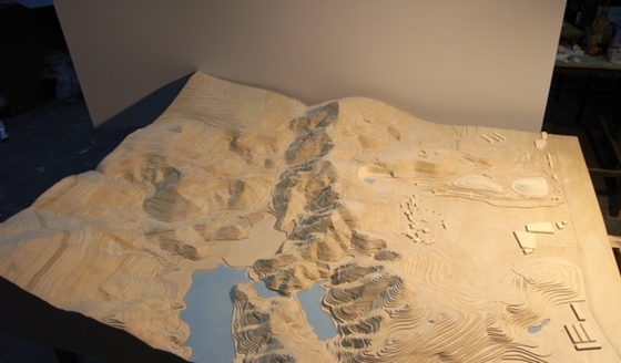 Eco-friendly Miniature Architectural Model Maker For Monochrome Layout / Terrain models supplier