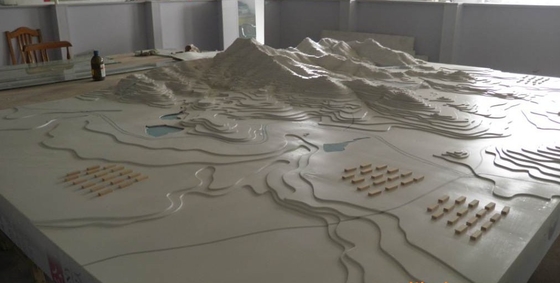 Eco-friendly Miniature Architectural Model Maker For Monochrome Layout / Terrain models supplier