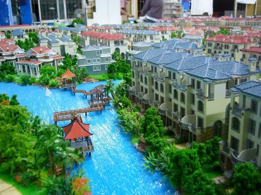 3D Villa Architectural Model Maker , Lighting Villa Scale Model Making supplier