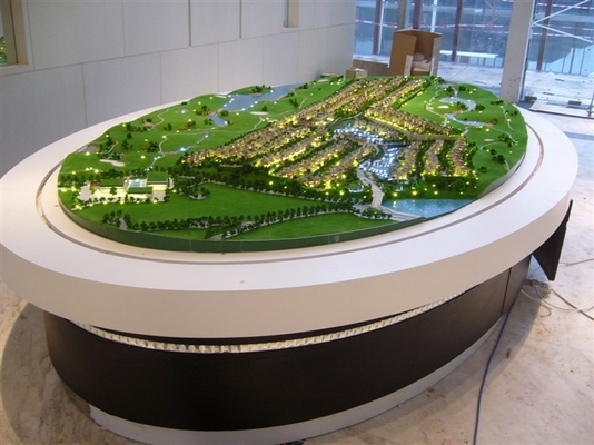 3D Villa Architectural Model Maker , Lighting Villa Scale Model Making supplier