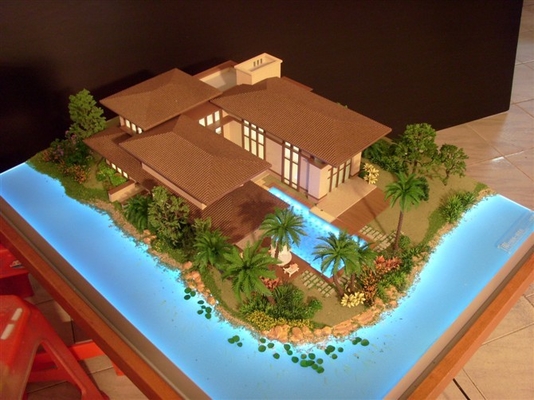 Eco-friendly Architectural Model Maker , Beach / Ocean Resort Scale Model supplier