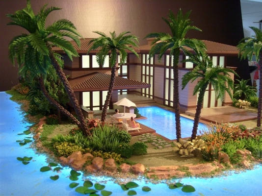 Eco-friendly Architectural Model Maker , Beach / Ocean Resort Scale Model supplier