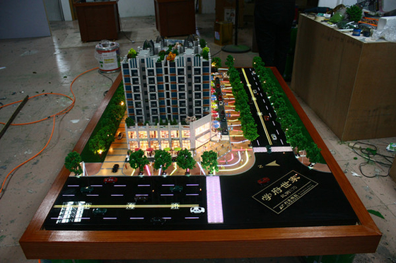 Commercial Building Architectural Model Maker , Lighting Scale Model Making supplier