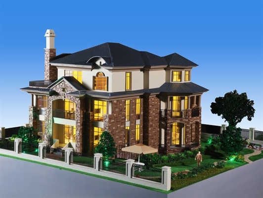 3D Miniature Architectural Model Maker / Villa building model / Residential house scale model making supplier