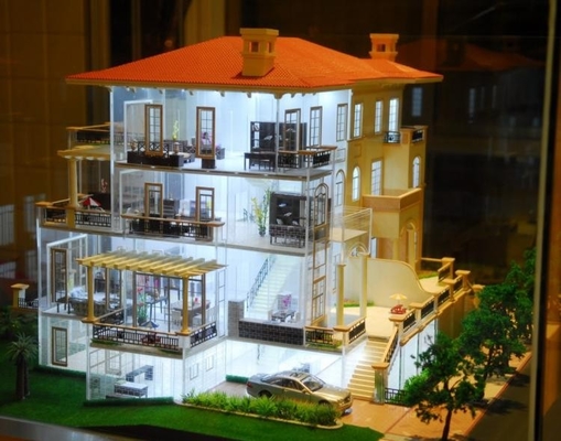 3D Miniature Villa architectural scale models  / Residential house scale model making supplier