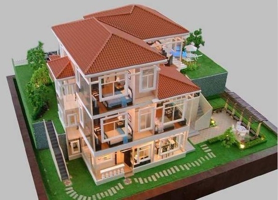 3D Miniature Villa architectural scale models  / Residential house scale model making supplier