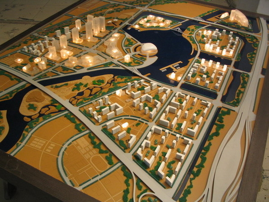 3D Beautiful Architectural Model Maker Strong For Beach Planning supplier
