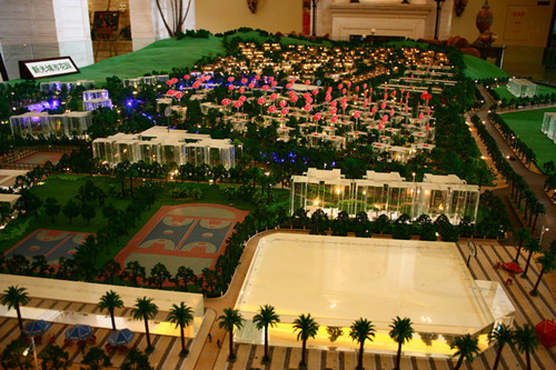 Residential Architectural Model Maker 3D Beautiful With Lighting System supplier