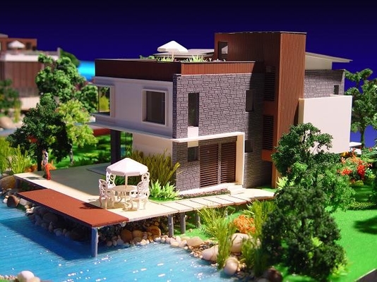 3D Miniature Villa architectural scale models  / Residential house scale model making supplier