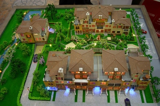 Real Estate Architectural Model Maker With Beautiful Lighting System supplier