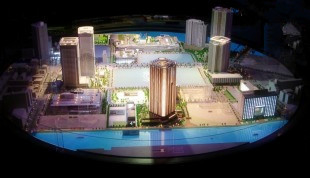 Cool City Durable Architectural Model Maker , ECO Tower Scale Model supplier