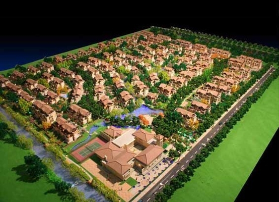 Residential Massing Architectural Model Supplies For Villa Layout Model supplier