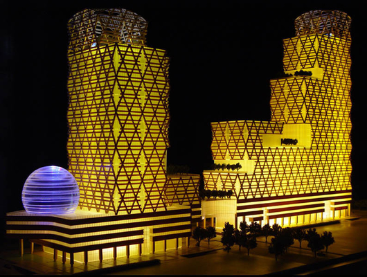 Lighting Architectural Model Supplies 3D For Hotel Environment Layout supplier