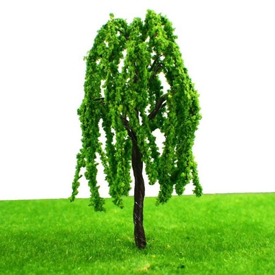 Green Willow Miniature Model Trees 9cm 1:75-100 For Garden Park Lake Scene Layout supplier