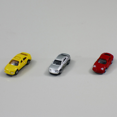Plastic 1:200 Custom Scale Model Cars , Building Railway Roadside Colorful Model Car supplier