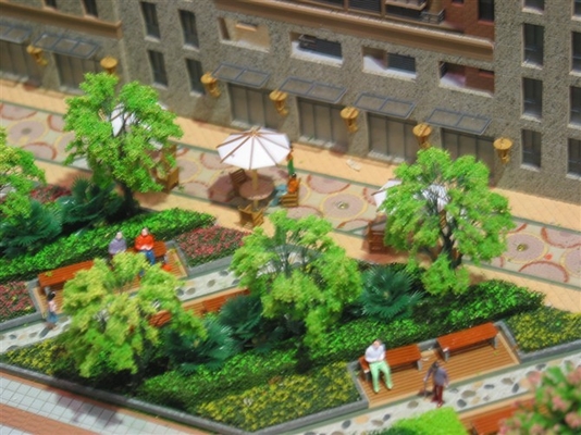 Beautiful Scale Model Scenery For Custom Residential Building Layout supplier