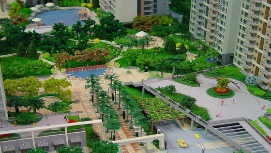 Acrylic Lighting Scale Model Scenery For Urban development Model Layout supplier