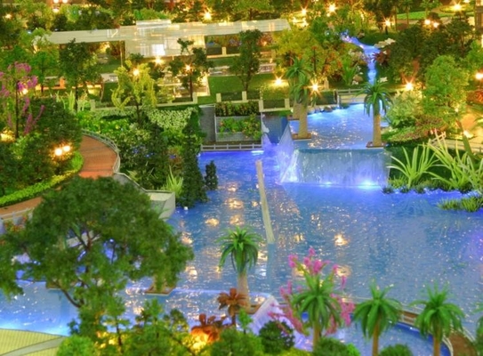 Miniature  Model Scale Model Scenery For  Garden Scenery Complex Layout supplier