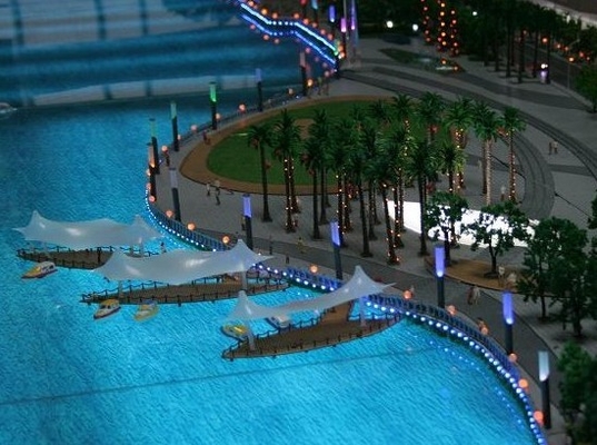 Miniature  Model Scale Model Scenery For  Garden Scenery Complex Layout supplier