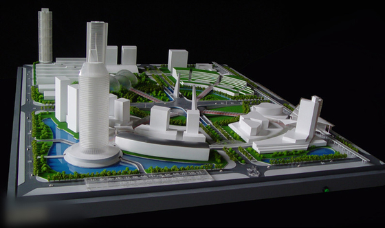 Miniature Scale Model Scenery For Exhibition Building Model Layout supplier