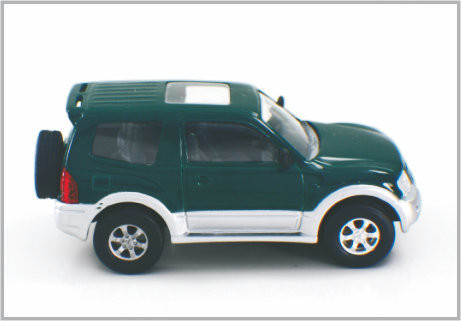 1 / 43 Diecast Green Alloy Custom Scale Model Cars Mitubishi Pajero For Collection &amp; Gift supplier