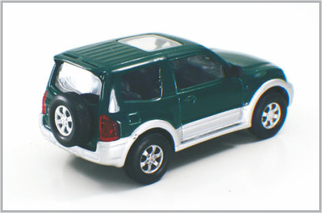 1 / 43 Diecast Green Alloy Custom Scale Model Cars Mitubishi Pajero For Collection &amp; Gift supplier