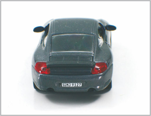 1 / 43 Diecast Carbon Black Alloy Custom Scale Model Cars Porsche 911 Turbo For Collection supplier
