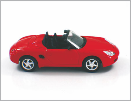1 / 43 Diecast Red Alloy Custom Scale Model Cars Porsche Boxster For Collection &amp; Gift supplier