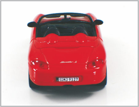 1 / 43 Diecast Red Alloy Custom Scale Model Cars Porsche Boxster For Collection &amp; Gift supplier