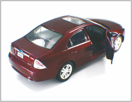 Mini Diecast Alloy Dark red Custom Scale Model Cars 2006 Ford Fusion as Gift supplier