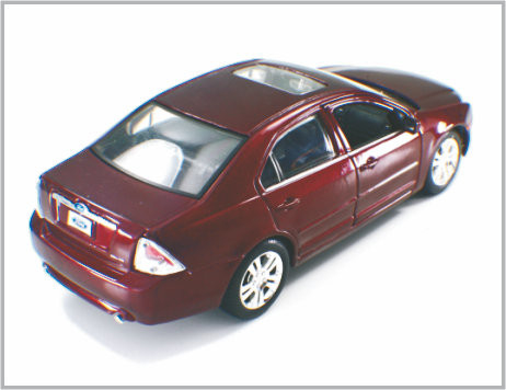 Mini Diecast Alloy Dark red Custom Scale Model Cars 2006 Ford Fusion as Gift supplier