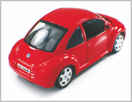 Mini Diecast Alloy Red Custom Scale Model Cars Volkswagen New Beetle as Gift supplier