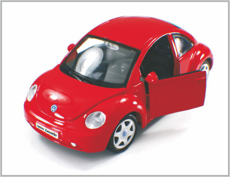 Mini Diecast Alloy Red Custom Scale Model Cars Volkswagen New Beetle as Gift supplier