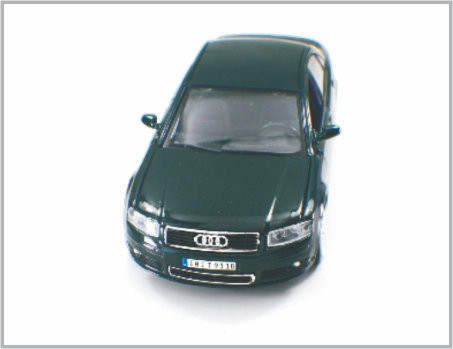 1 / 24 Diecast Alloy Bright black Custom Scale Model Cars Audi A8 As Home Decoratio supplier