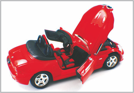 1 / 24 Diecast Alloy Red Custom Scale Model Cars BMW Roadster As Home Decoratio supplier