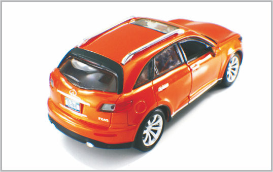 1 / 24 Diecast Alloy Orange-red Custom Scale Model Cars Infiniti As Home Decoratio supplier
