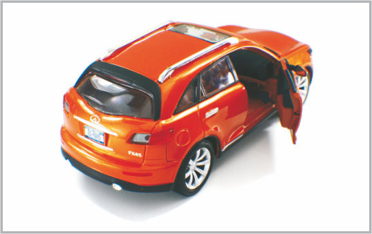 1 / 24 Diecast Alloy Orange-red Custom Scale Model Cars Infiniti As Home Decoratio supplier