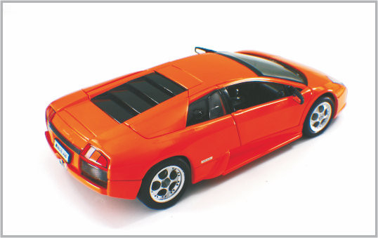 1 / 24 Diecast Alloy Orange-red Custom Scale Model Cars Lamboighini murcielag  Decoratio supplier
