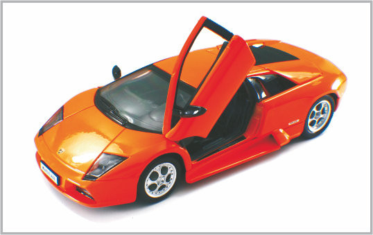 1 / 24 Diecast Alloy Orange-red Custom Scale Model Cars Lamboighini murcielag  Decoratio supplier