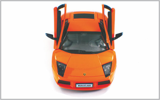 1 / 24 Diecast Alloy Orange-red Custom Scale Model Cars Lamboighini murcielag  Decoratio supplier