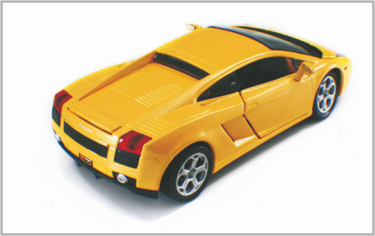 1 / 24 Diecast Alloy Yellow Custom Scale Model Cars LamboighiniGallardo As collection supplier