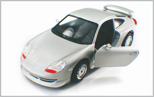 1 / 24 Diecast Alloy Silvery white Custom Scale Model Cars Porsche GT3 As Home Decoratio supplier