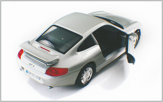 1 / 24 Diecast Alloy Silvery white Custom Scale Model Cars Porsche GT3 As Home Decoratio supplier