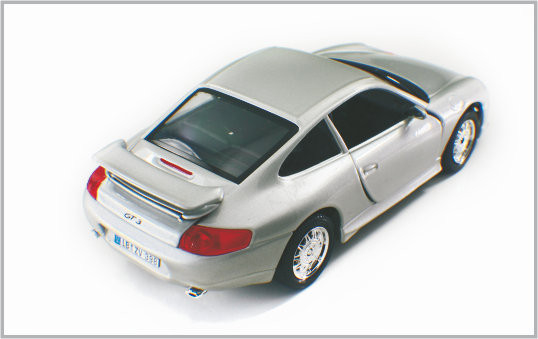 1 / 24 Diecast Alloy Silvery white Custom Scale Model Cars Porsche GT3 As Home Decoratio supplier