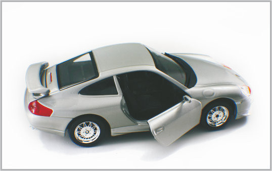 1 / 24 Diecast Alloy Silvery white Custom Scale Model Cars Porsche GT3 As Home Decoratio supplier