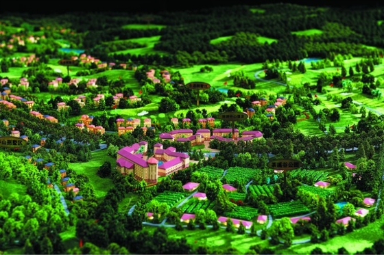 Real Estate Sculpture 3D Model Miniature Architectural Model Maker Hotel Buildings supplier