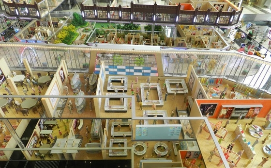 3d architectural modeling Supermarket model making ,  3d architectural models CE ROHS supplier