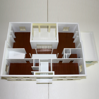 Commercial Building Miniature Architectural Models Layout Wood Base supplier