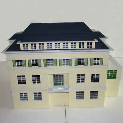 Commercial Building Miniature Architectural Models Layout Wood Base supplier